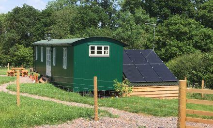 Solar Powered Shepherds Hut